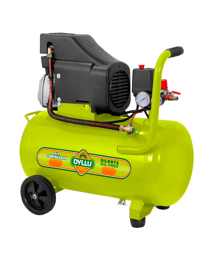 Compresor Eléctrico 50 Litros 2,5HP Monofásico Con Manómetro Control Presión Dyllu DTAP3A50-4 Verde