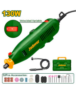 Minitorno Eléctrico  130W 220V 3.2 mm + 52 Accesorios + Flexible Jadever JDRY1D131-4 Verde