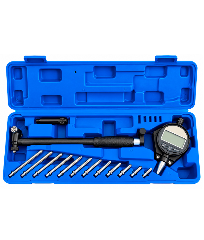 Juego Set Kit Alesometro Comparador Medidor Interior Digital 50-160mm Precisión 0.01mm Ruhlmann RU47008