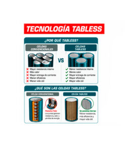 Alternative view of Batería de Litio 20V 10.0 Ah Amper P20S Tabless Total  TFBLI2129 Celeste
