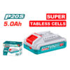 Batería de Litio 20V 5.0 Ah Amper P20STabless Total  TFBLI2125 Celeste