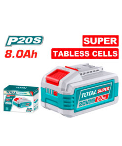 Batería de Litio 20V 8.0 Ah Amper P20S Tabless Total TFBLI2158 Celeste