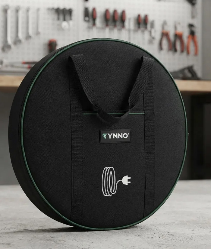 Bolso Organizador Porta Cables Mangueras 400mm Electricistas Rynno Verde/Negro RY-E100 - Imagen 2