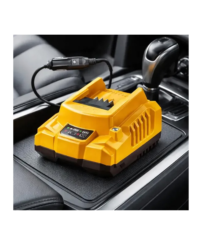 Cargador Para Auto Conector Enchufe 12-24 V Para Baterías 20V Ingco Total Emtop Wadfow Jadever Dyllu Ingco 2.0 Ah Amper FCLI2012 - Imagen 4