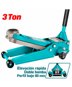 Crique Gato Hidráulico Carro Carrito Extra Chato Perfil Bajo 3 Toneladas Total THT10834