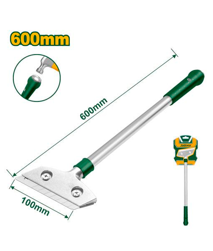 Cutter Scraper Raspador Removedor Escareador Rasqueta De Metal Largo De Vidrio 60cm Hoja 100mm Jadever JDGS1660
