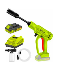 Hidrolavadora a Batería Inalámbrica 20V 24,5Bar + Batería 2.0Ah + Cargador Dyllu DTQX01203-4 Verde