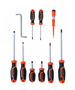 Juego Set Kit de Destornilladores Phillips Planos x 10 Piezas Harden 550395
