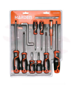 Alternative view of Juego Set Kit de Destornilladores Phillips Planos x 10 Piezas Harden 550395