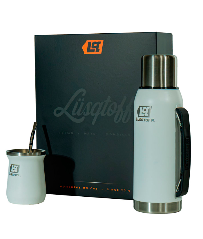 Juego Set Kit Combo Matero Termo Mate Y Bombilla Lusqtoff KMUL-9