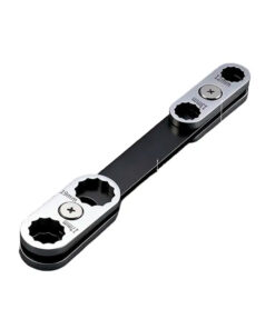 Llave multiusos 8 en 1 con cabezales giratorios de 360° de la marca Ruhlmann (código RU30033).