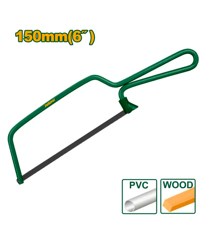 Mini Arco De Sierra Para Metales Junior 150mm 6" Manual Mango Plástico Jadever JDHF1501