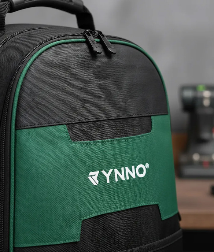 Mochila Porta Herramientas De Trabajo Profesional Rynno Verde/Negro RY-M200 - Imagen 4
