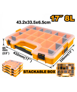 Caja Organizadora Organizador Plástico 17" 430mm Ingco PBX1711