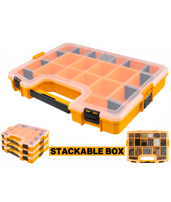 Caja Organizadora Organizador Plástico 17" 430mm Ingco PBX1711 - Imagen 3