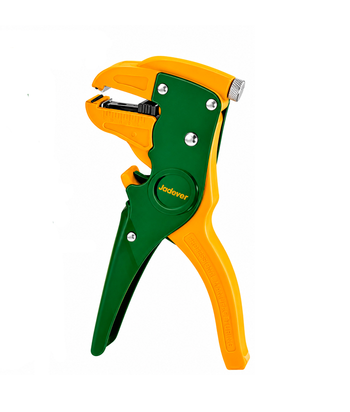 Pelacable Pinza Automático 7" 178mm De 0,5 a 6mm Jadever Verde/Amarrillo JDBQ8401