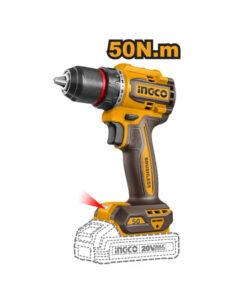 Alternative view of Taladro Atornillador 50Nm Compacto A Batería Inalámbrico 20V Motor Sin Carbones Brushless Ingco Naranja/Amarillo CDLI205062-4
