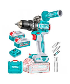 Taladro Atornillador Con Percutor 96Nm A Batería Inalámbrico 13mm 20V Motor Brushless + 2 Baterías 4.0Ah + Cargador + Maletín Total TIDLI209686-4