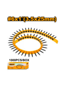 Tornillos en Tira T2 6" x 1" T2 - 3.5mm x 25mm x 1000 UNID. Para Alimentador Automático Atornillador Drywall Durlock Jadever JDCDS2088 Compatibles con Tornillos SG Bosch para MA 55 Ingco ANA19251